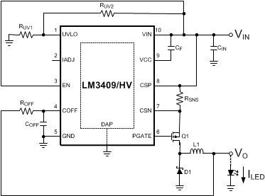 LM3409HV-Q1-LED-LED-Դ