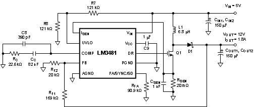 LM3481-Q1-ⲿأ-DC/DCѹ-Դ