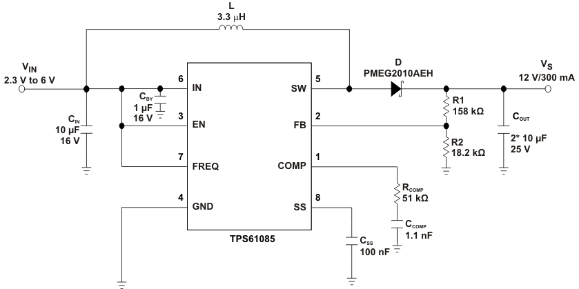 TPS61085-תɿأ-DC/DCѹ-Դ