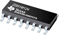 DS91M124- LVCMOS  125 MHz 1:4 M-LVDS м